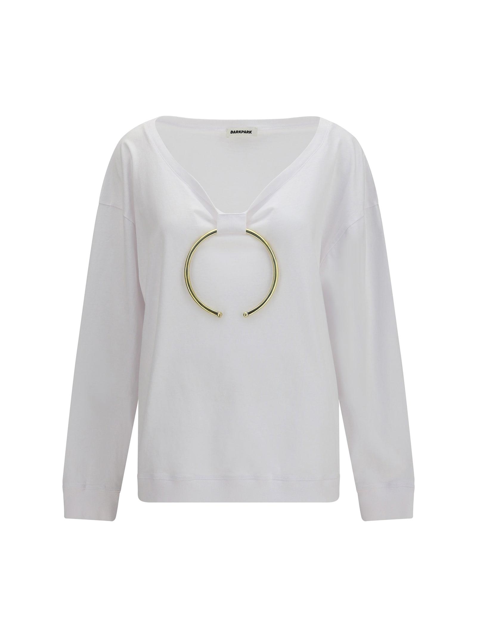 darkpark erin necklace off-shoulder cotton top