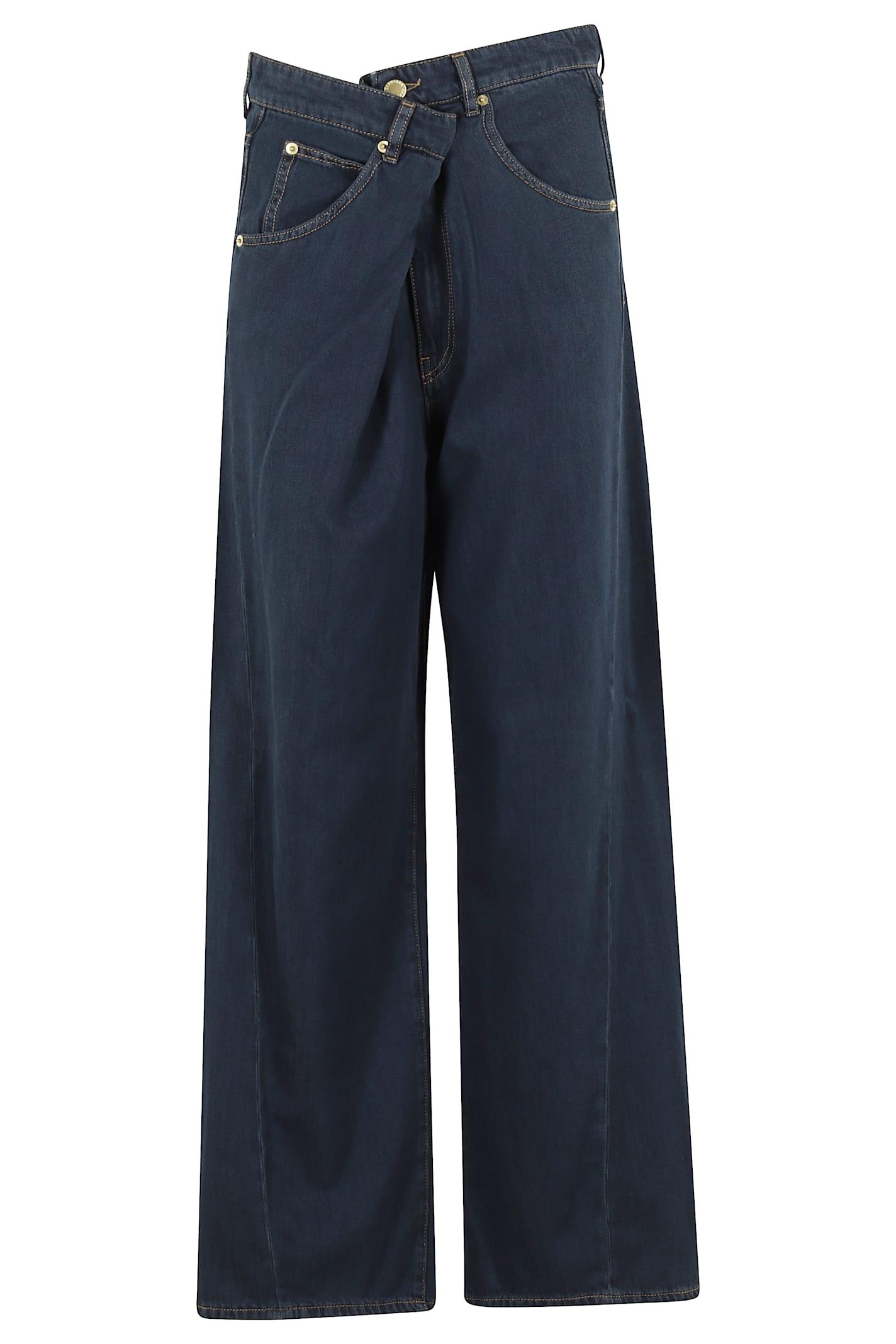 darkpark ines fold over tencel denim