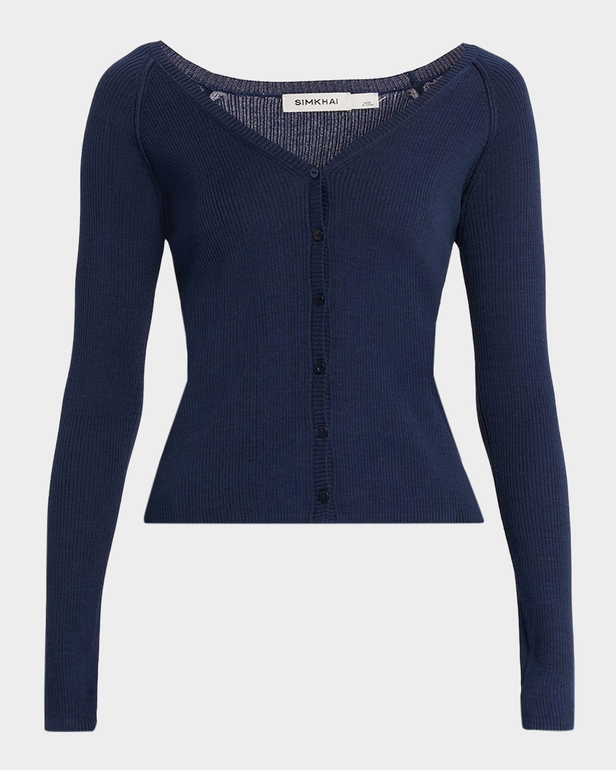 darlene silk-cashmere cardigan