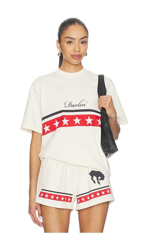 darlin spangled tee in ivory.