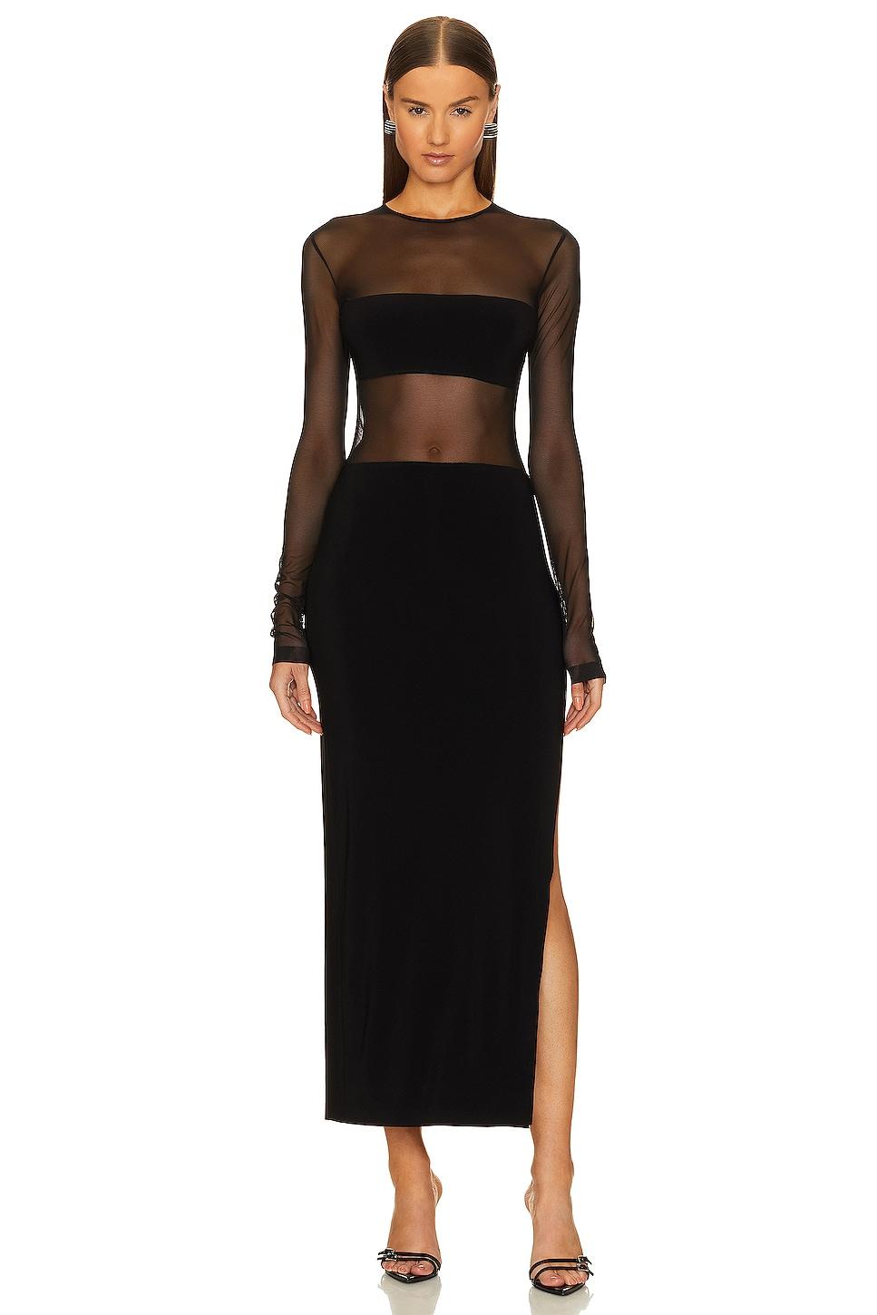 dash dash side slit gown