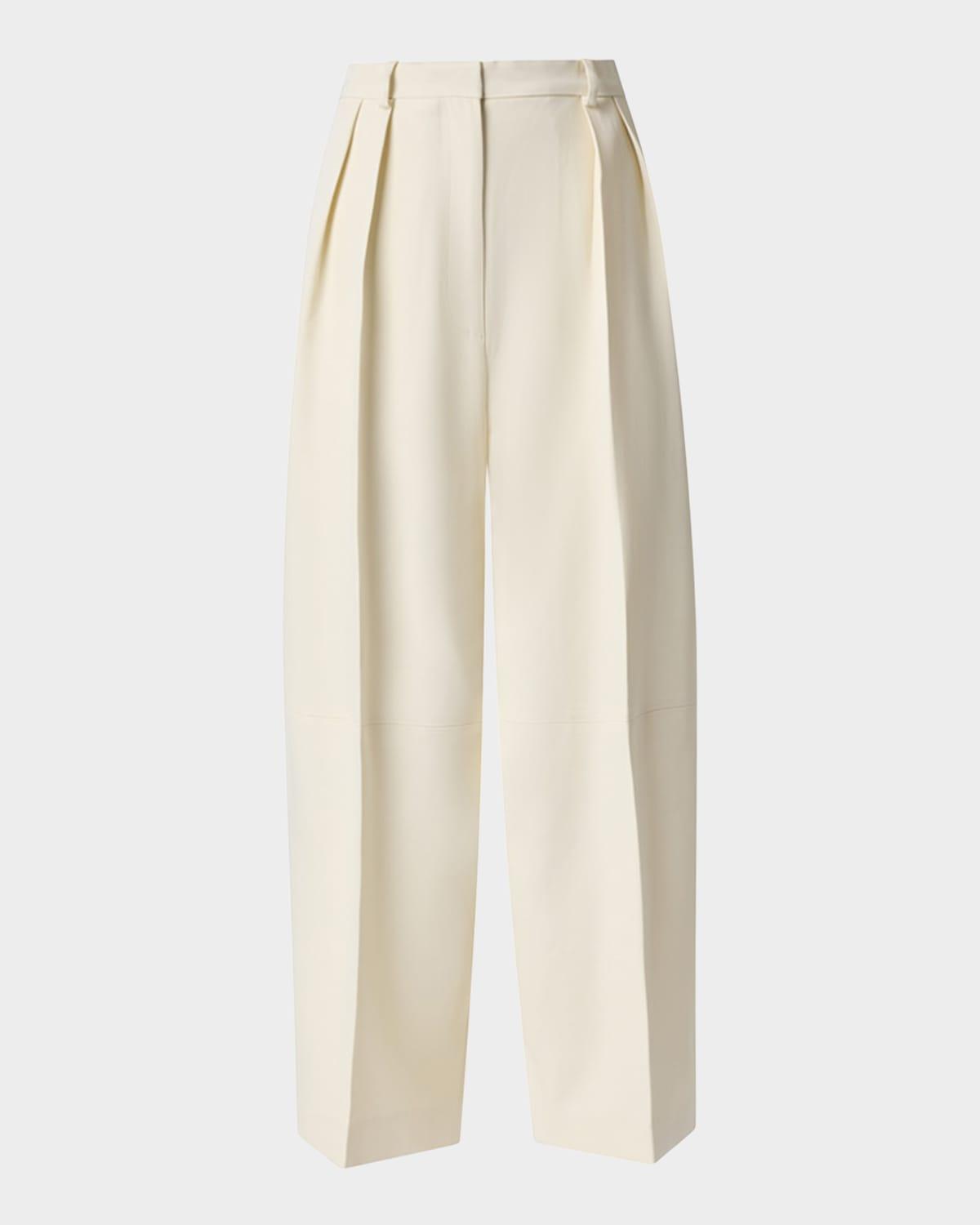 dash pleated wool pants