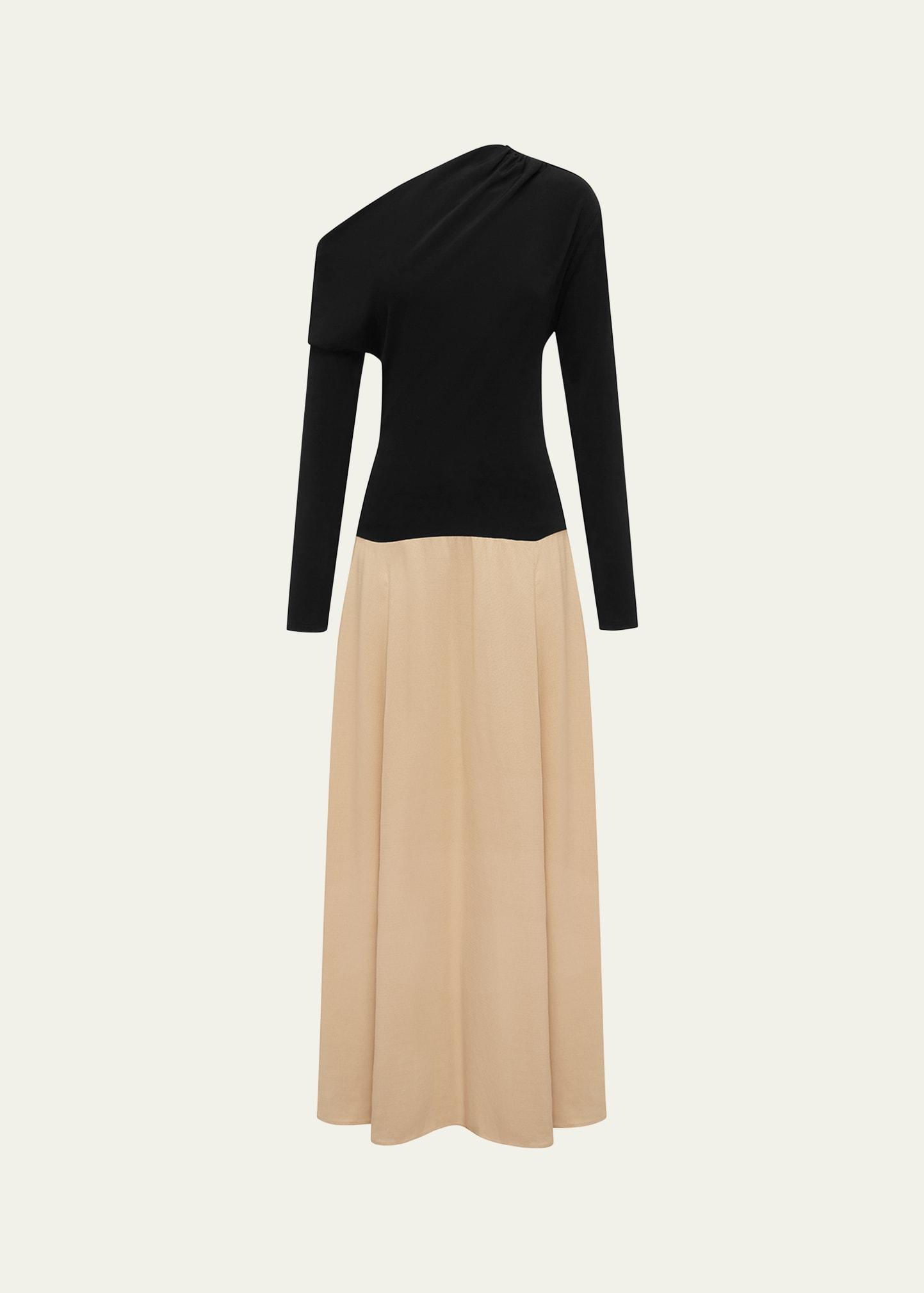 dasha one-shoulder duo dress