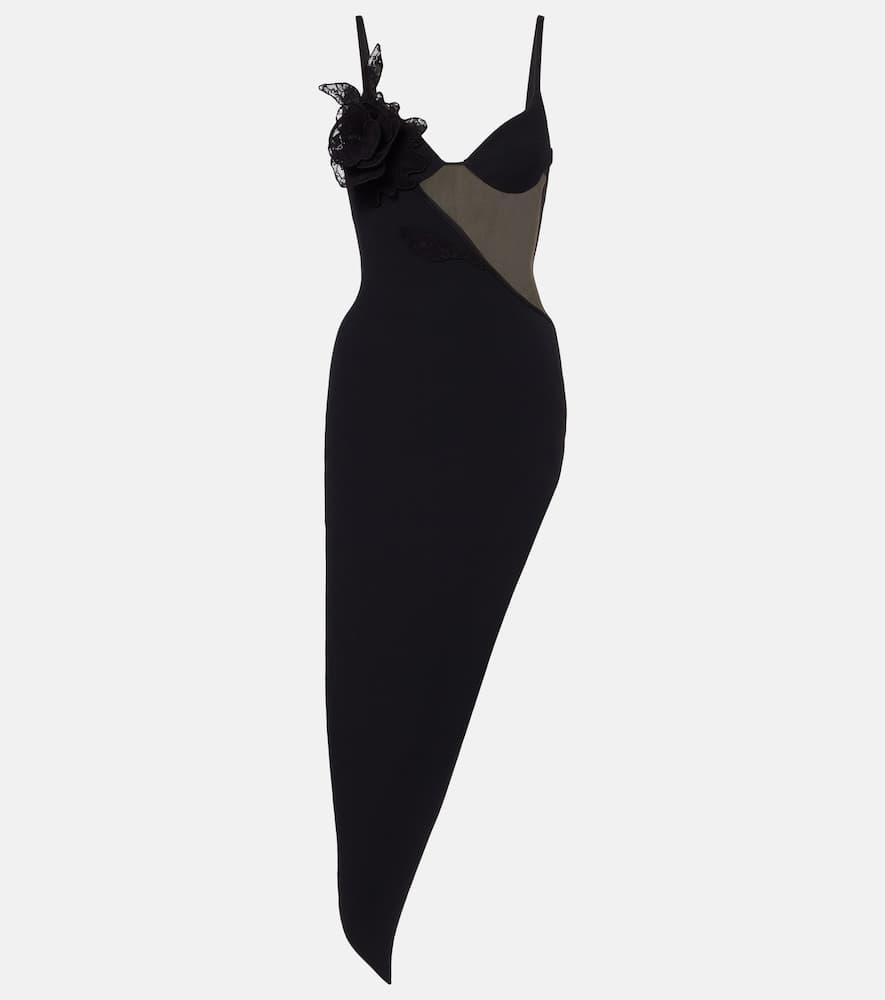 david koma asymmetric cutout floral