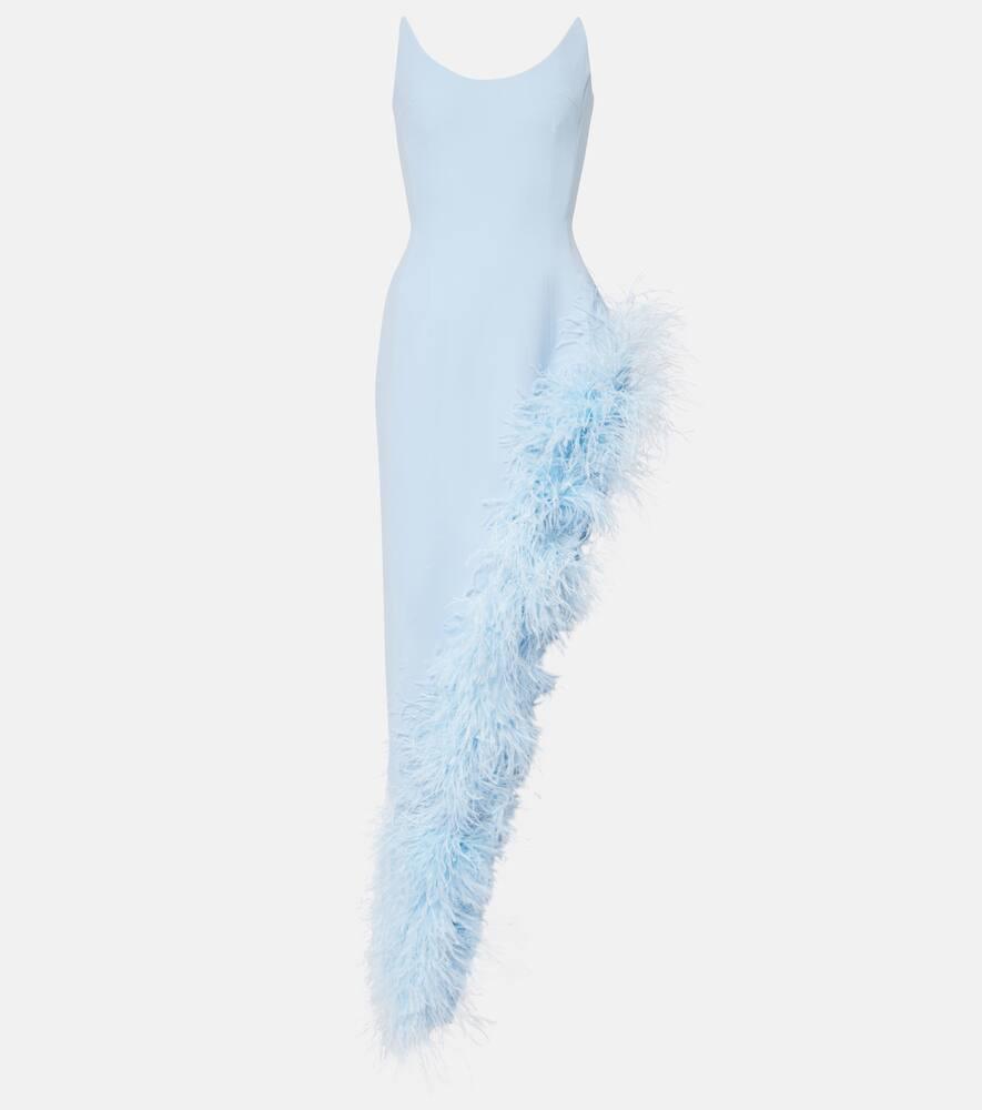 david koma asymmetric feather