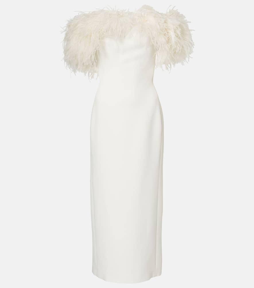 david koma bridal feather