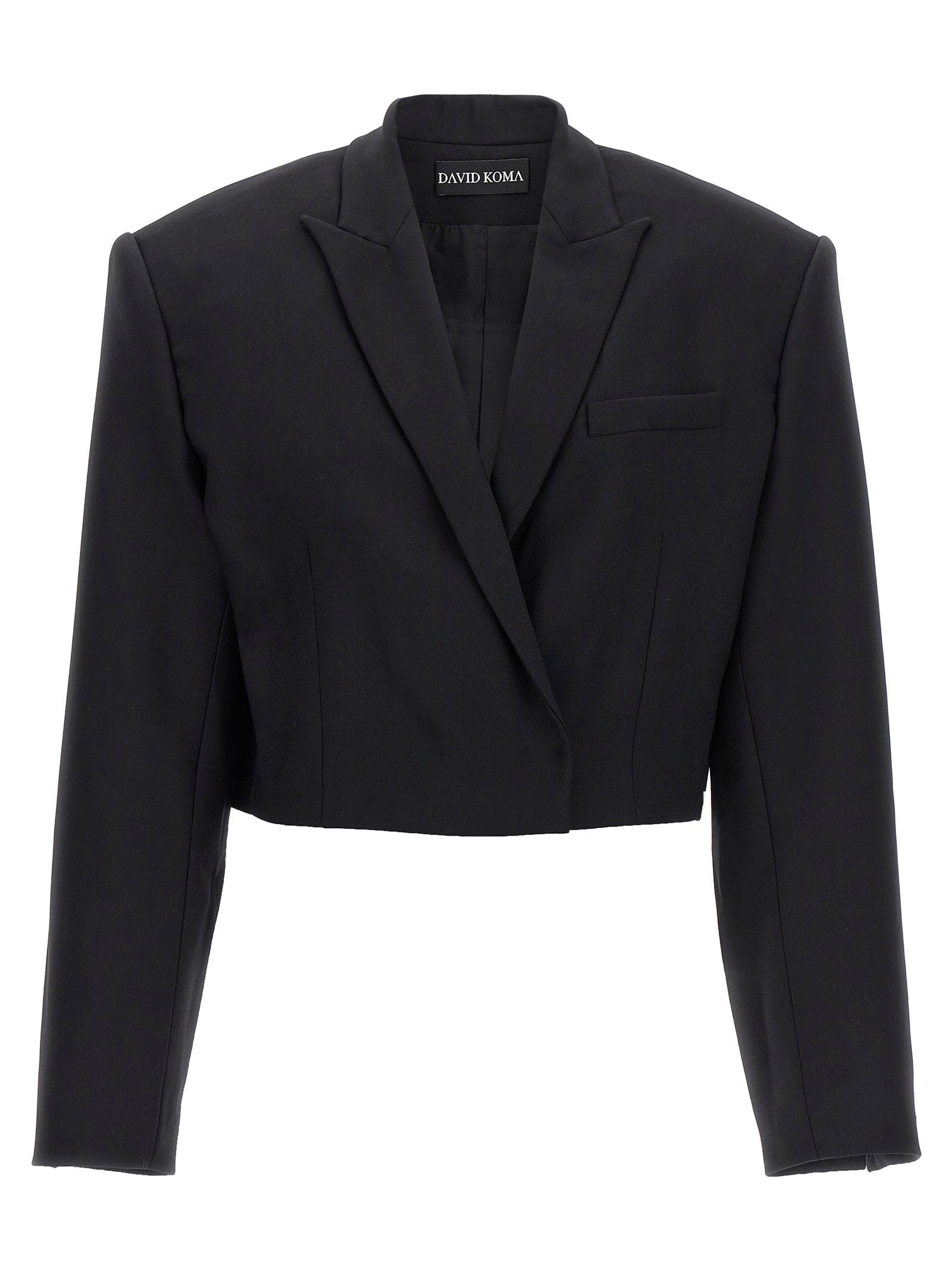 david koma cropped blazer