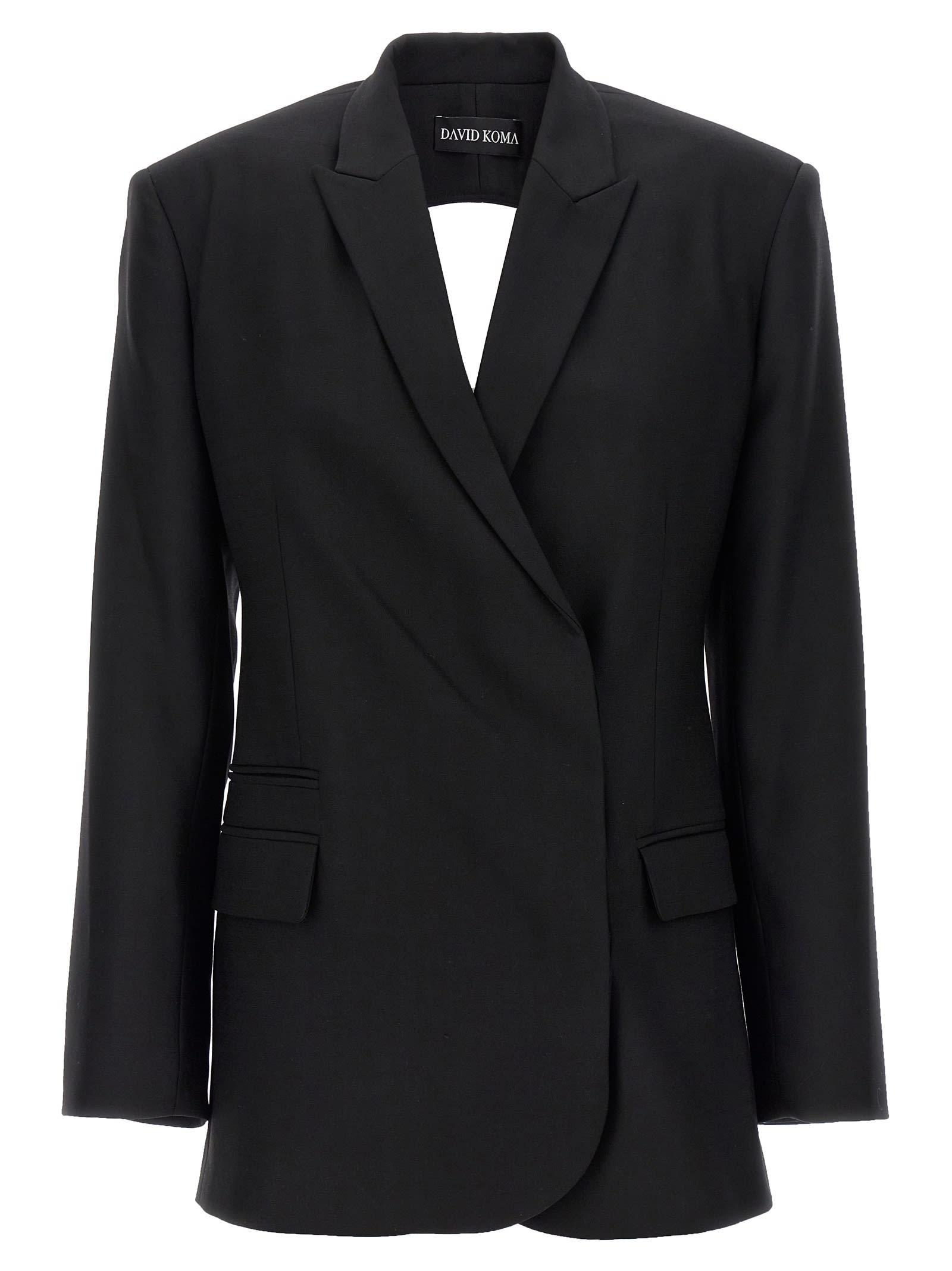 david koma cut-out blazer