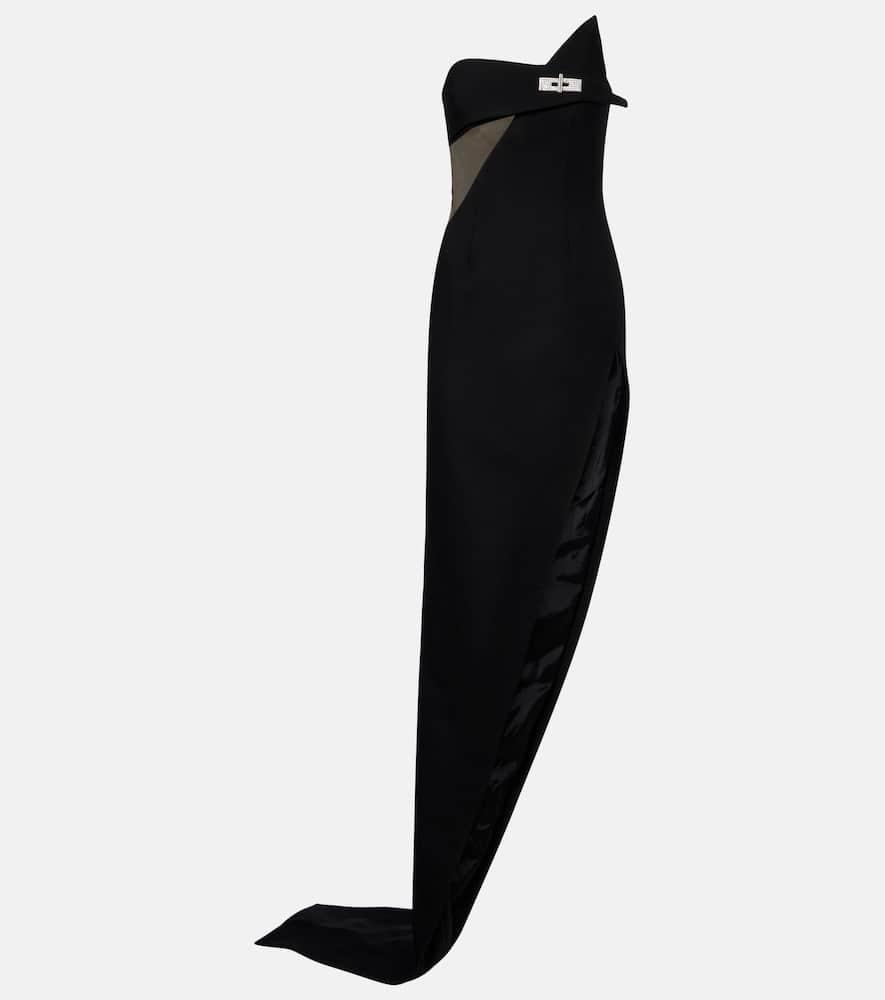 david koma cutout asymmetric wool