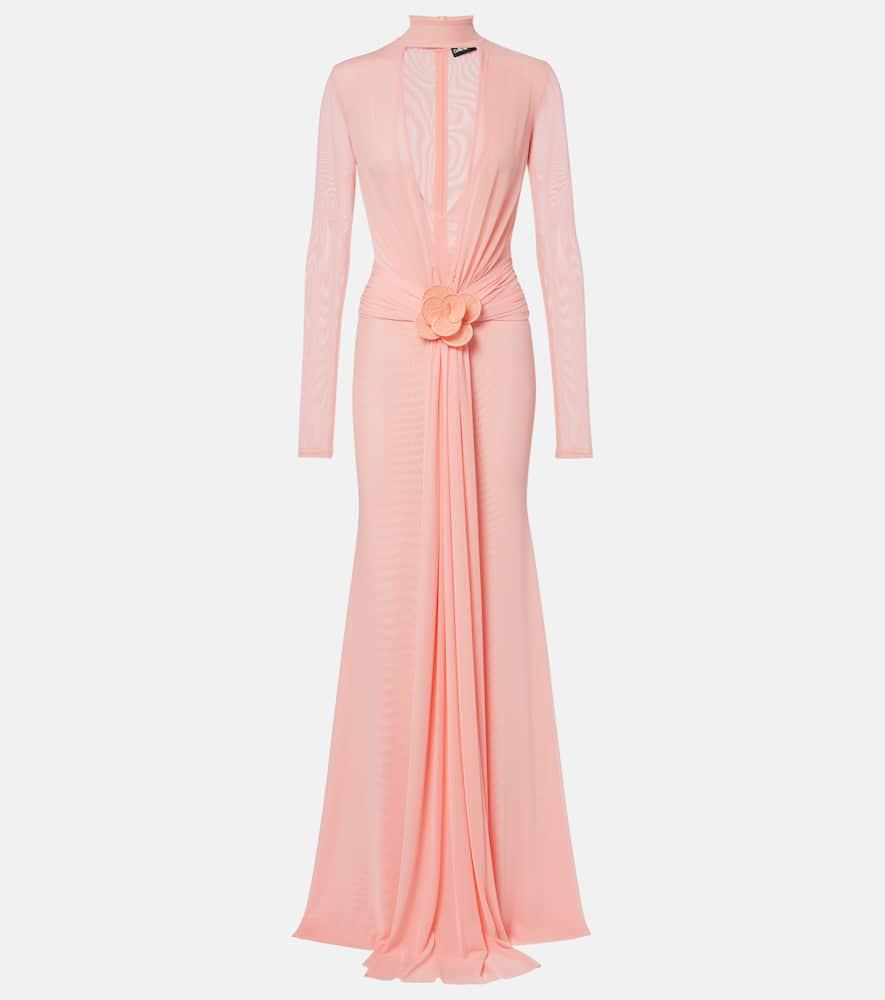 david koma draped floral