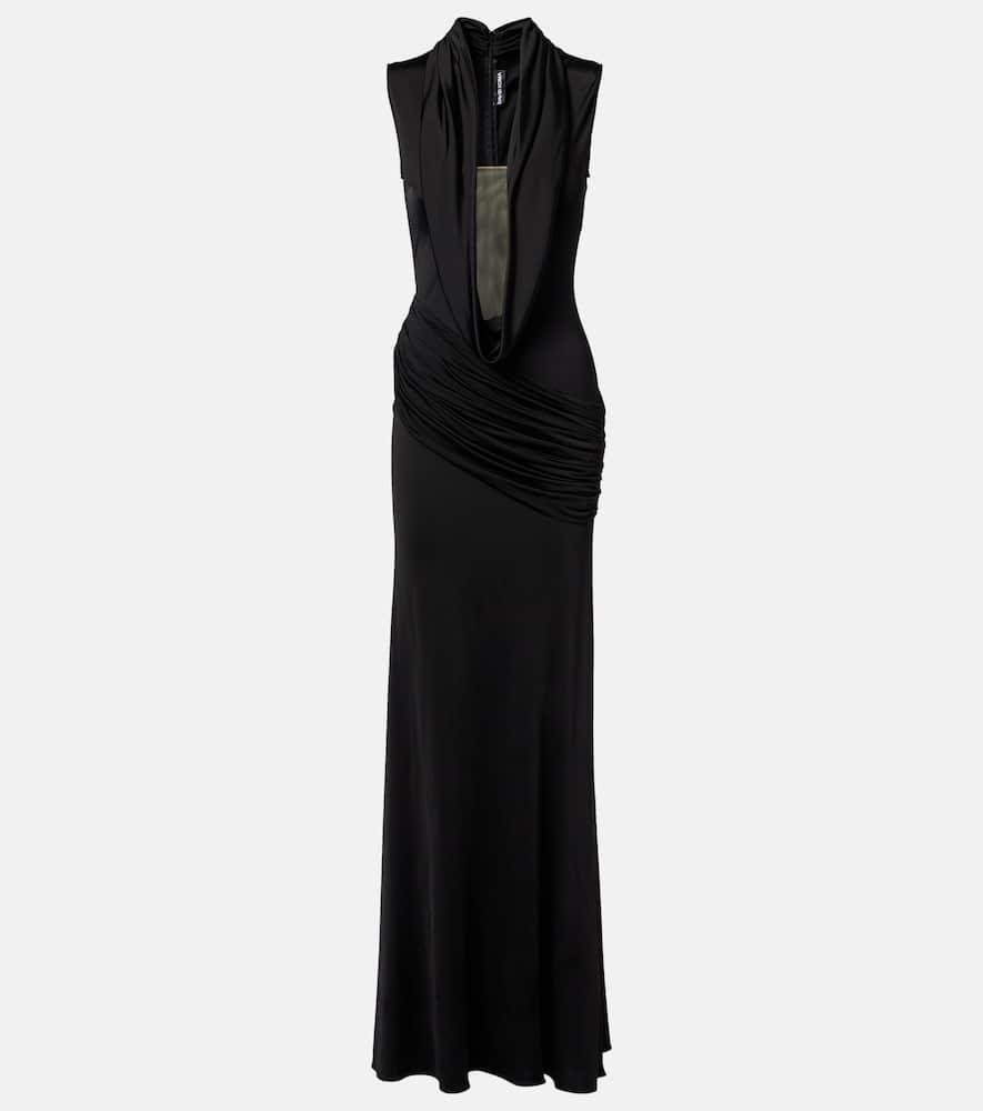 david koma draped gown