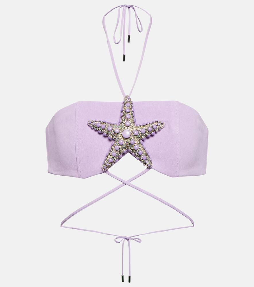 david koma embellished bra top