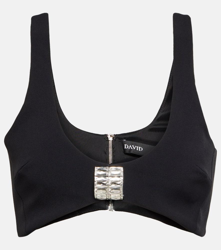 david koma embellished cady bra top