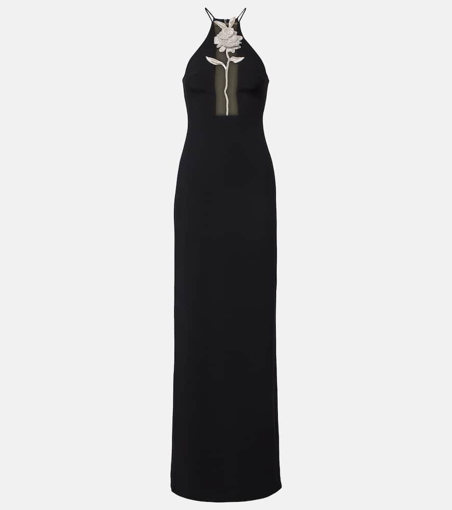 david koma embellished halterneck gown