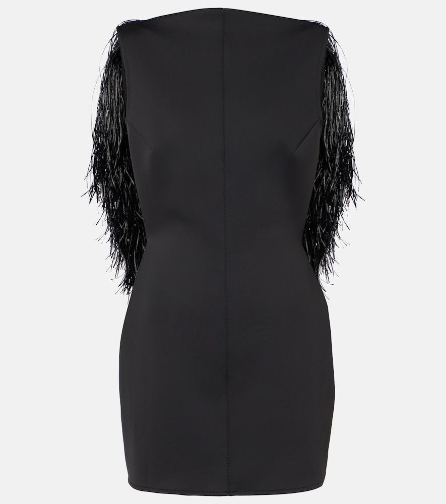 david koma fringed minidress