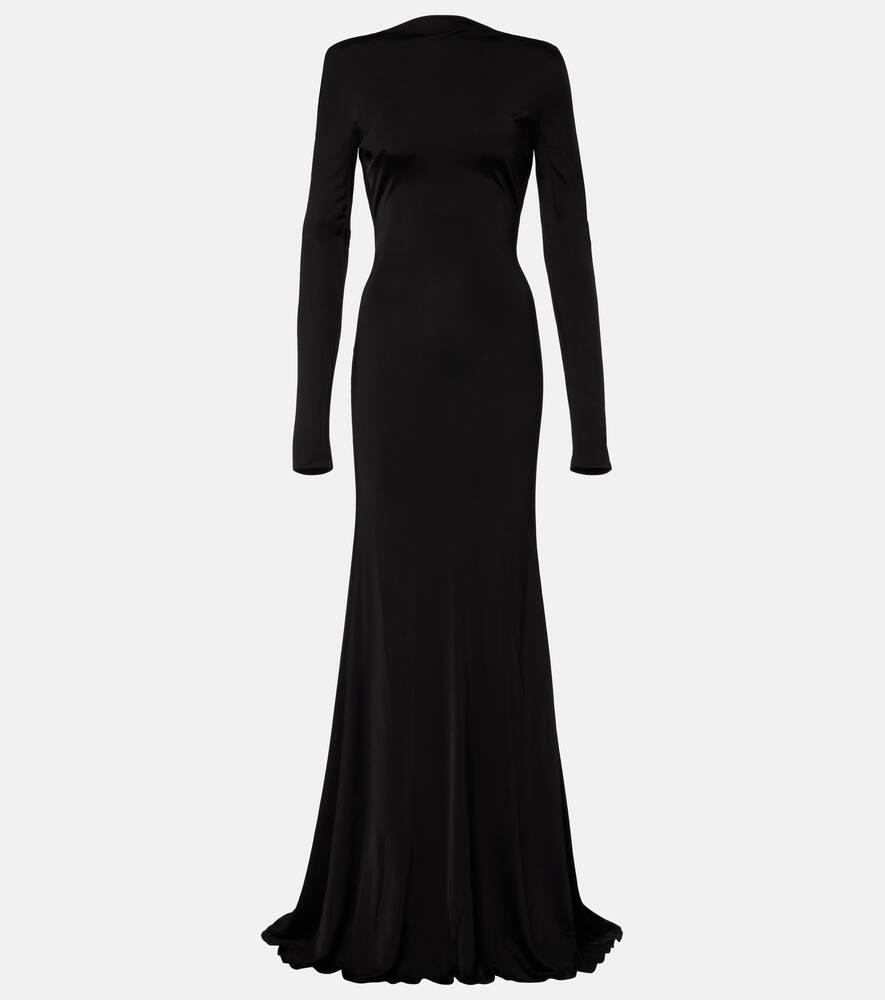david koma gathered jersey gown