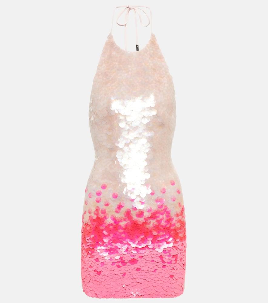 david koma gradient sequin minidress