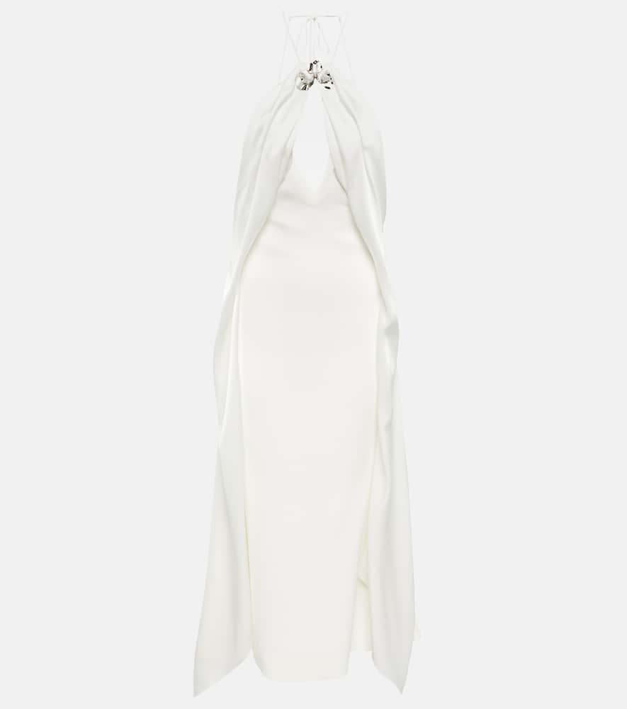 david koma halterneck midi dress