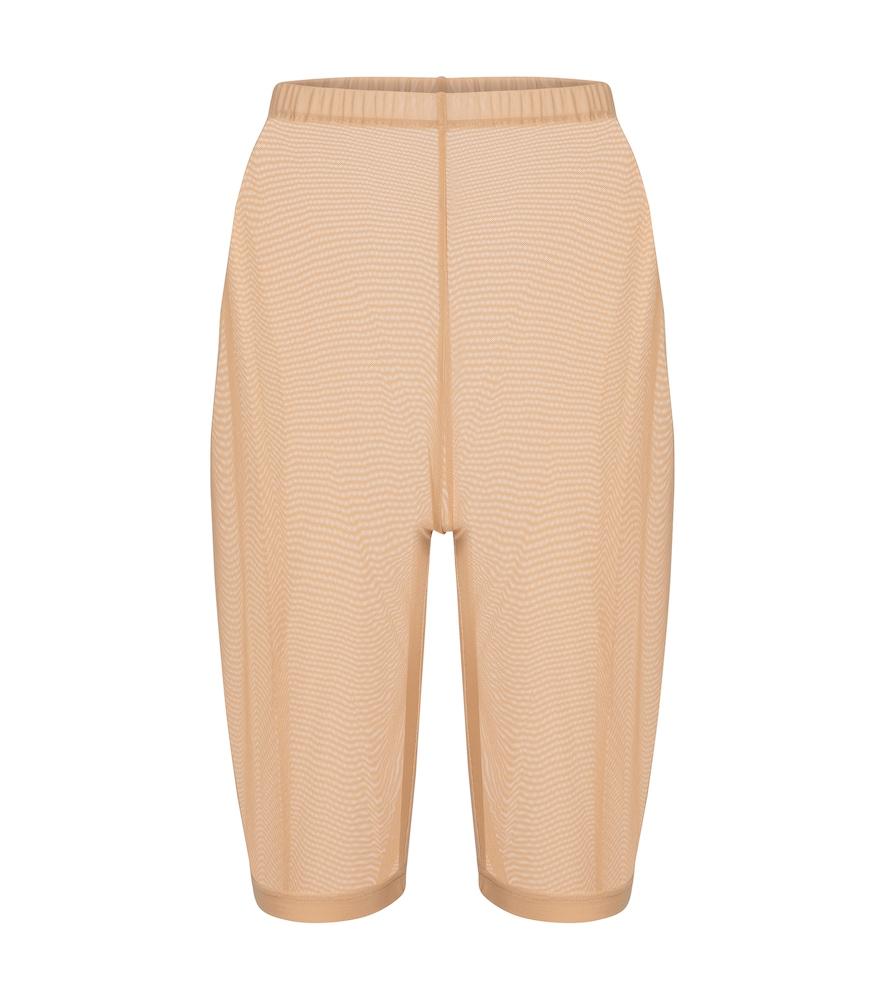 david koma mesh jersey shorts