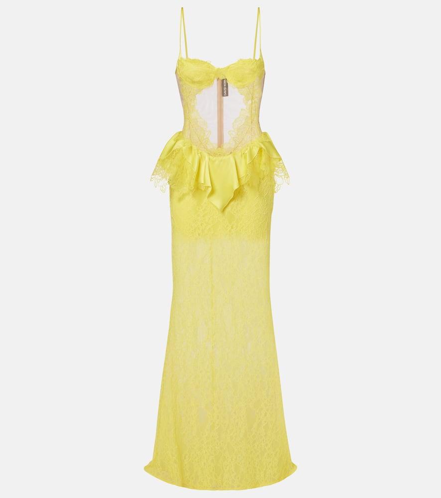 david koma peplum lace cocktail dress