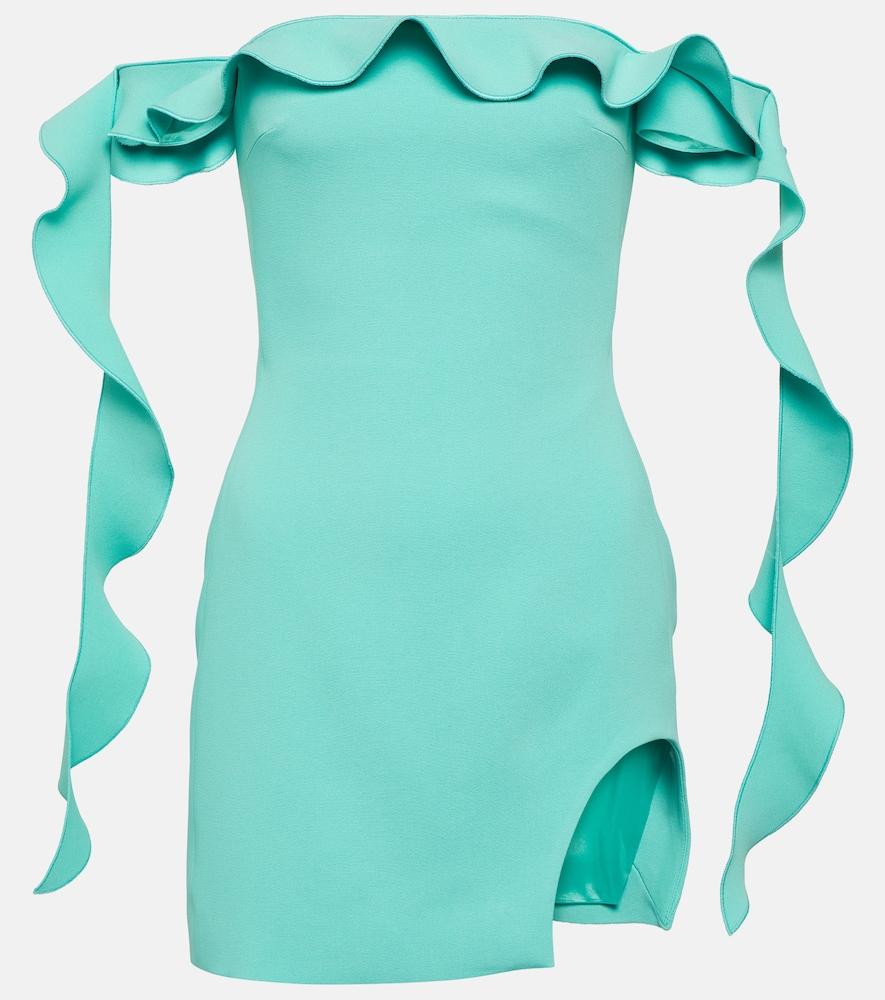 david koma ruffled minidress
