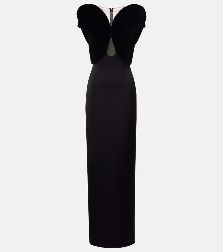 david koma satin gown