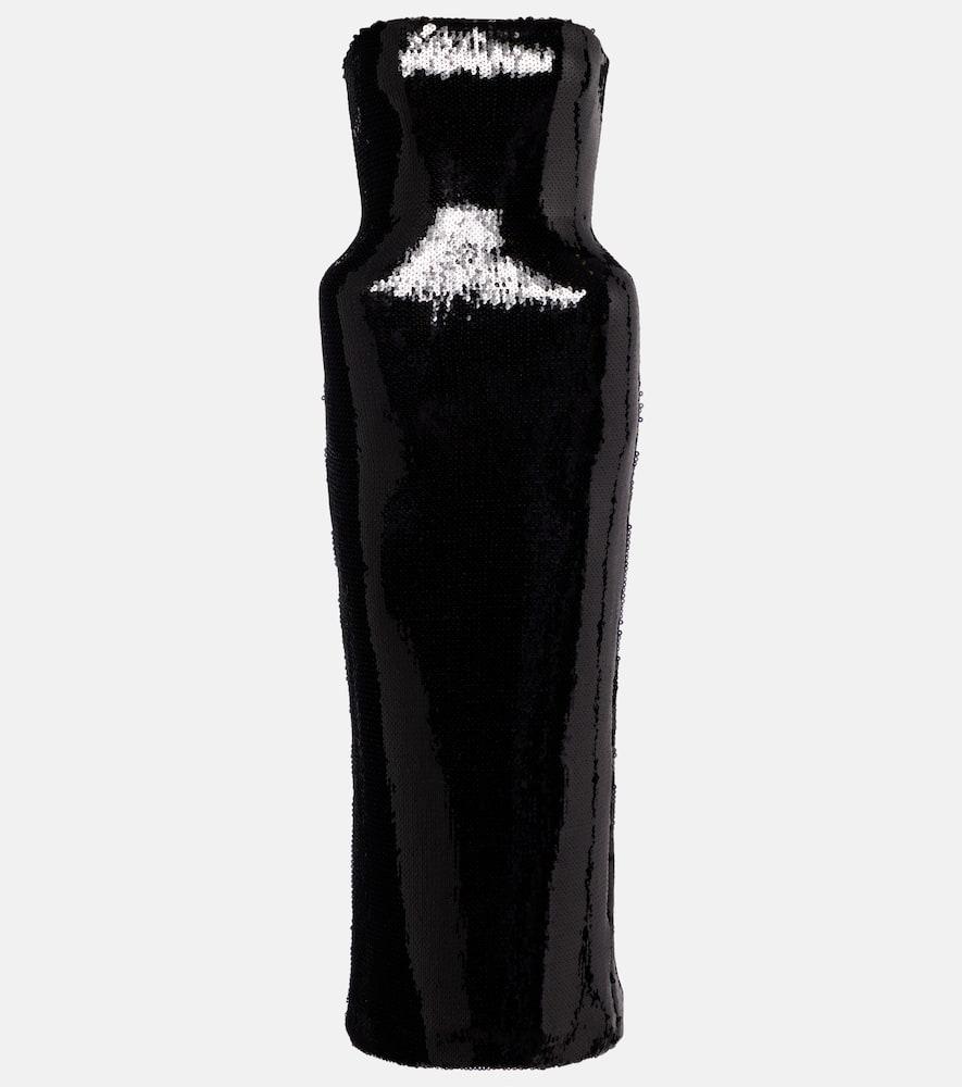 david koma sequined bustier dress