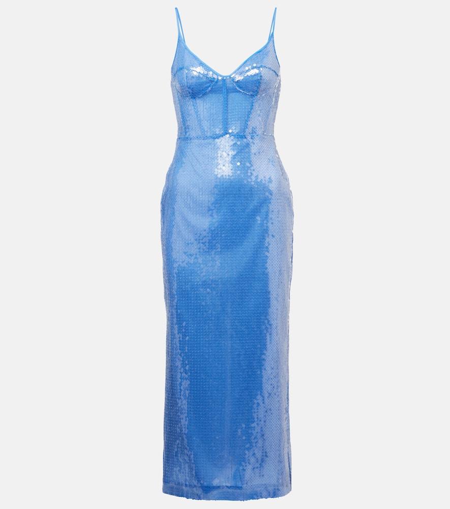 david koma sequined corset dress