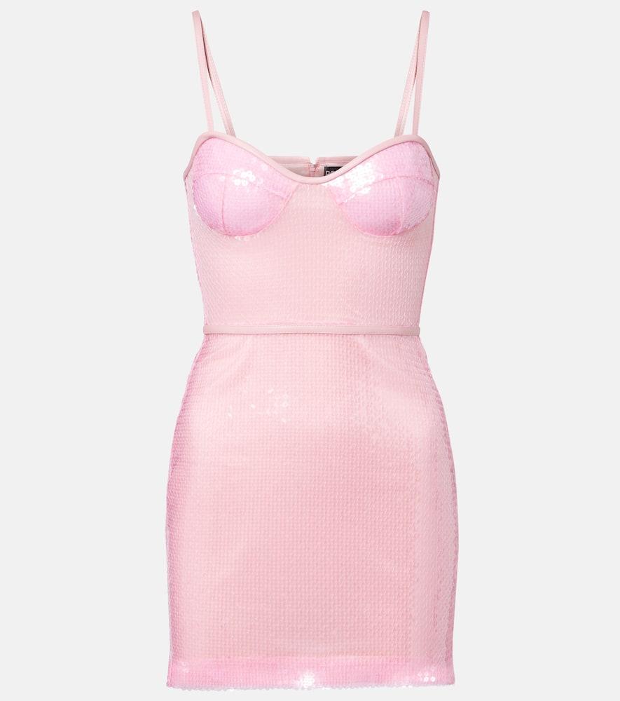 david koma sequined minidress