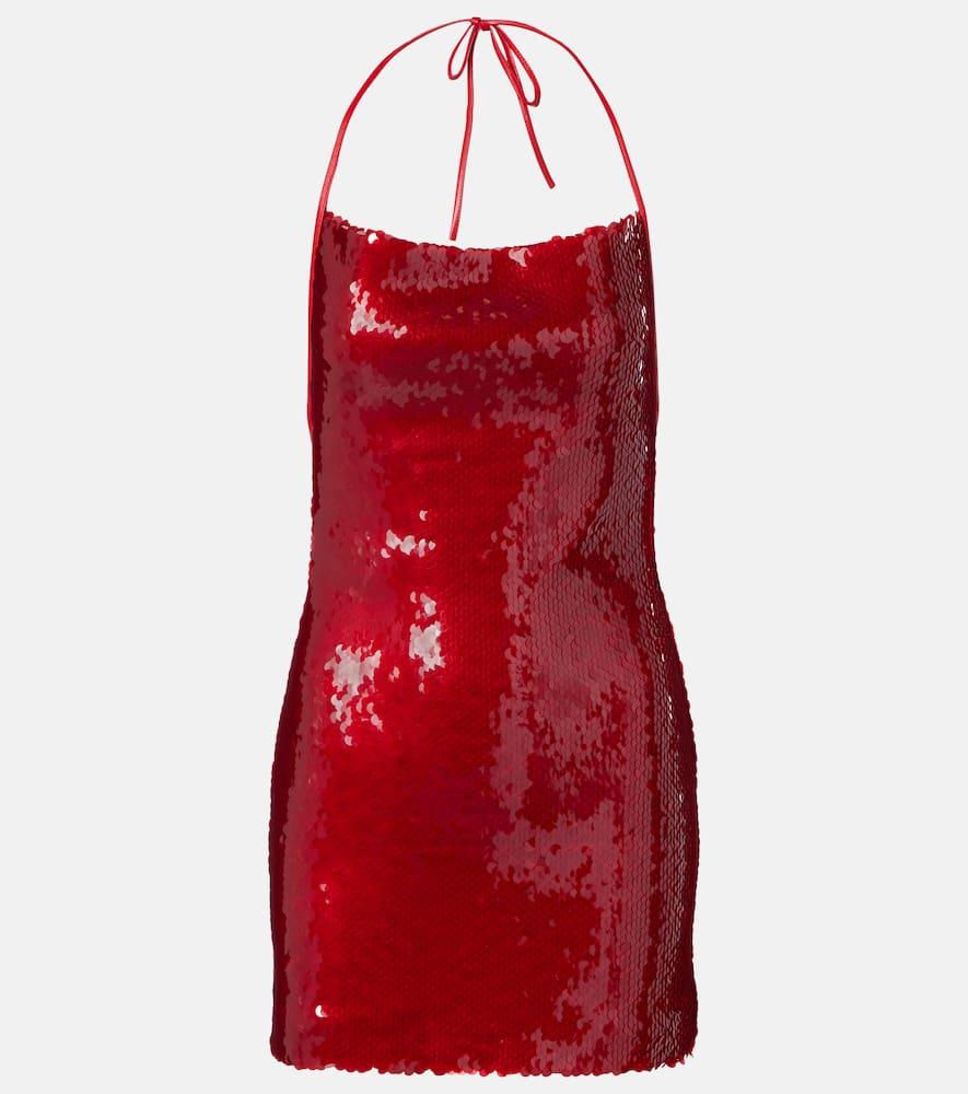 david koma sequined minidress