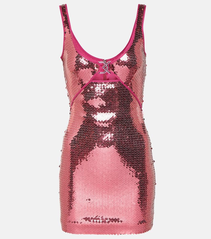 david koma sequined minidress
