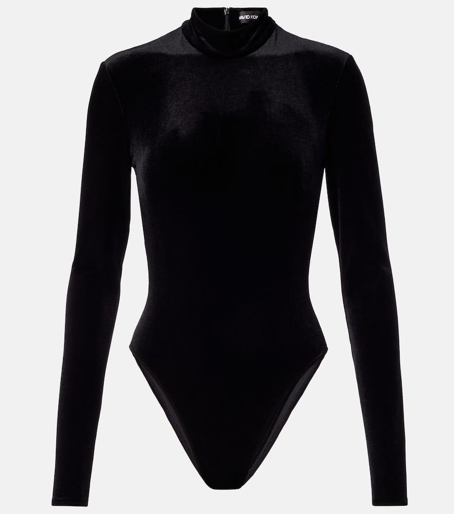 david koma velvet bodysuit