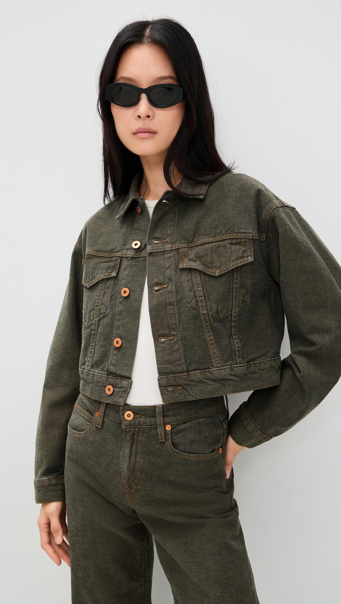 davis crop trucker jacket