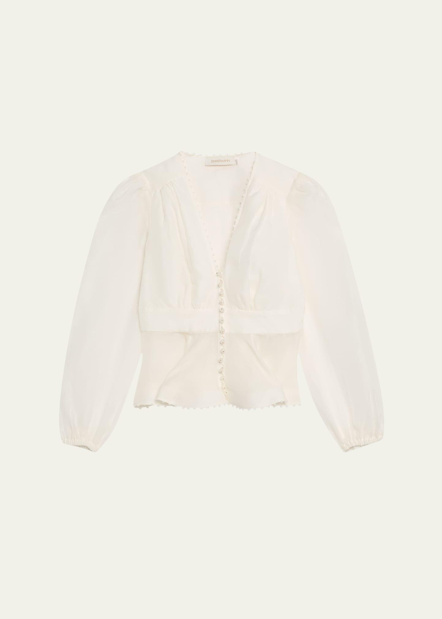 dawning beaded v-neck blouse
