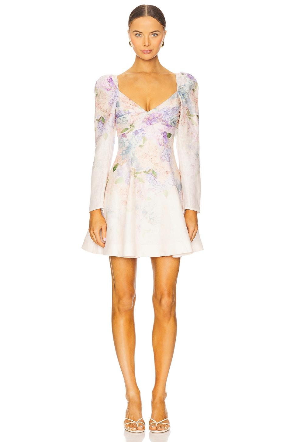 dawning puff sleeve mini dress