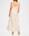 dawson mixed-media maxi dress