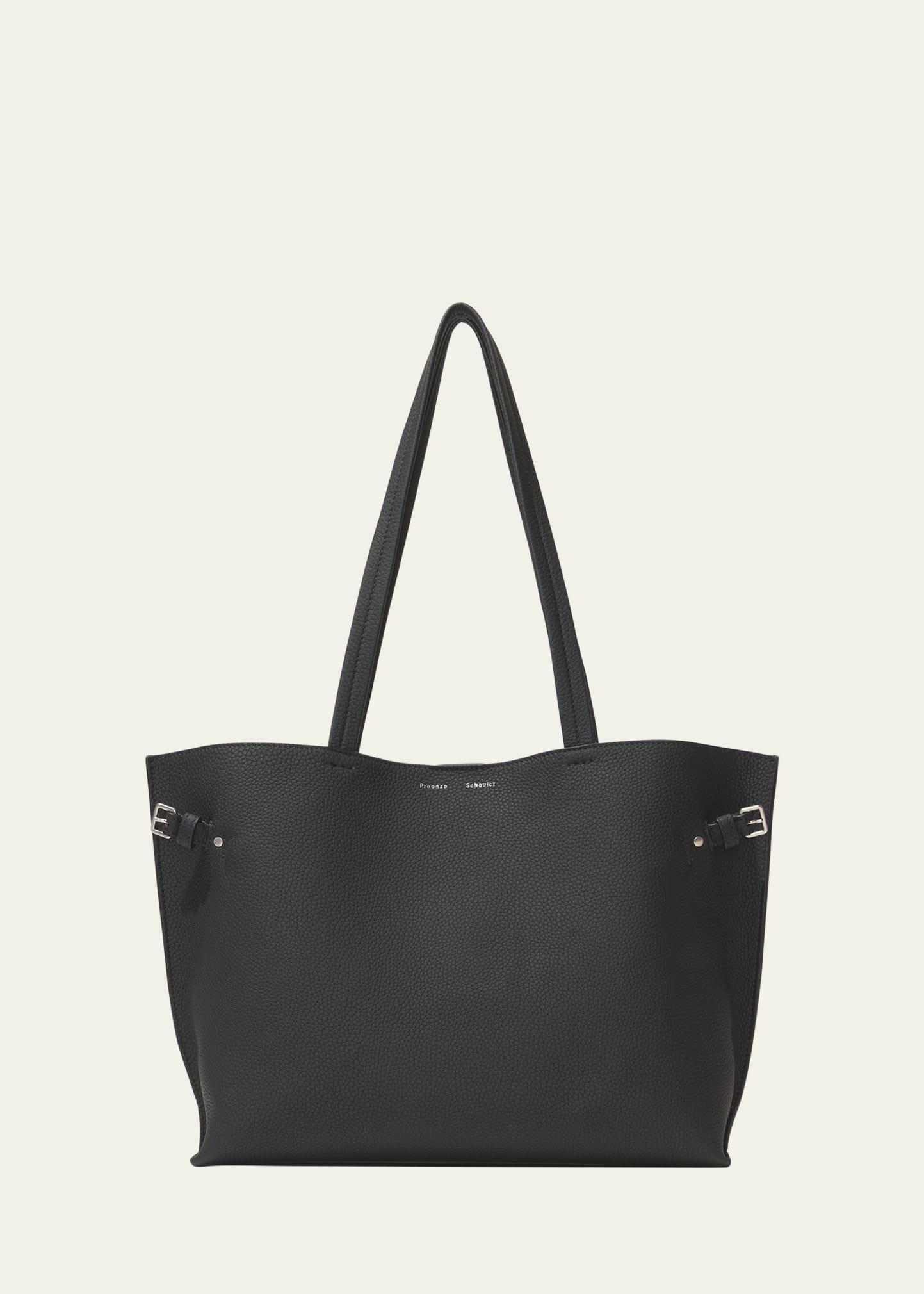 day pebbled calfskin leather tote bag