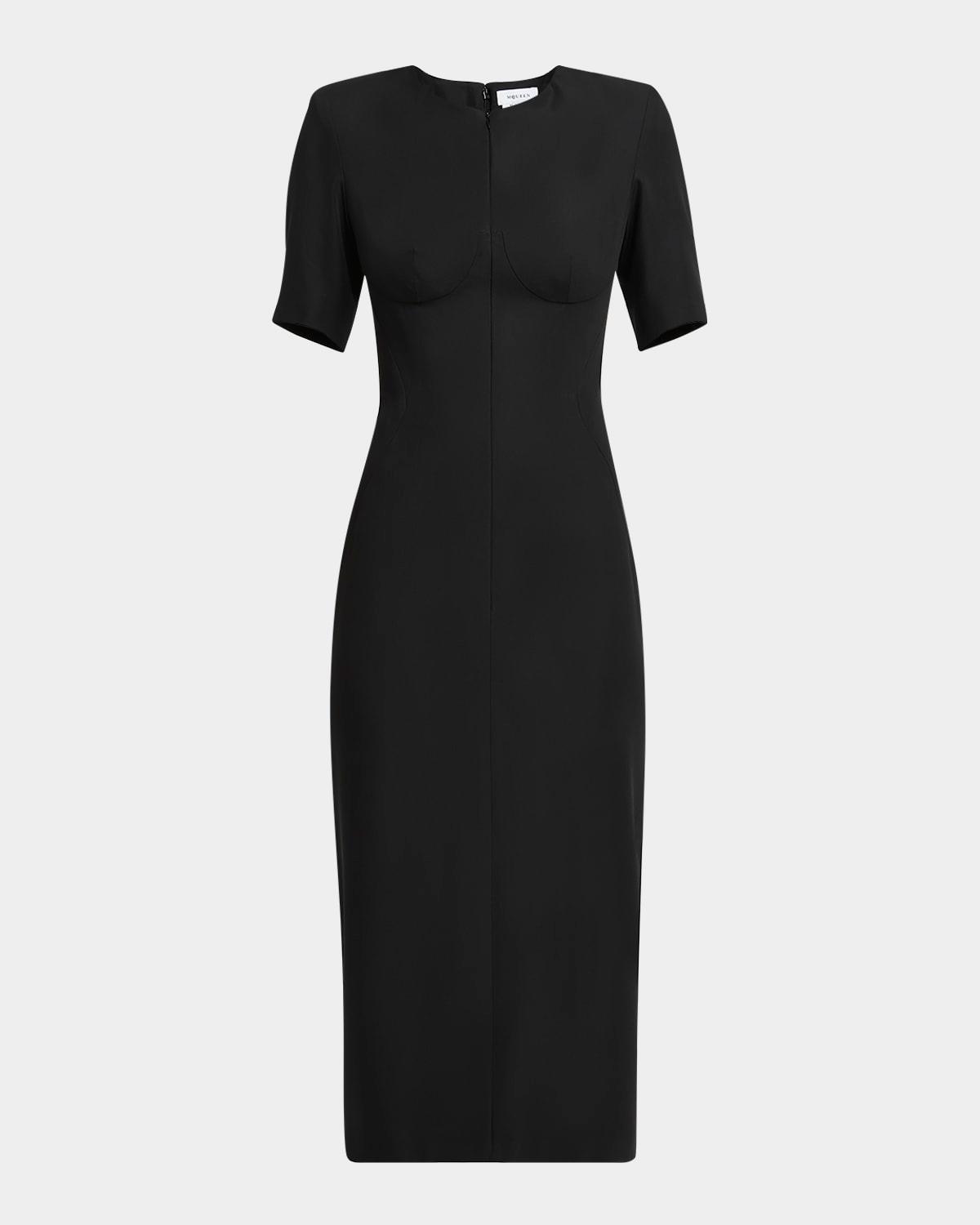 day wool-blend midi dress