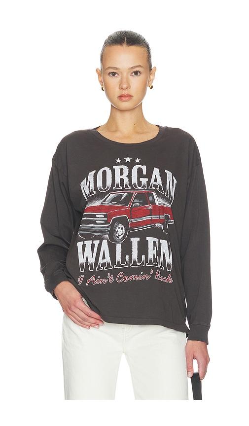 daydreamer morgan wallen ain't coming back merch long sleeve top in black.