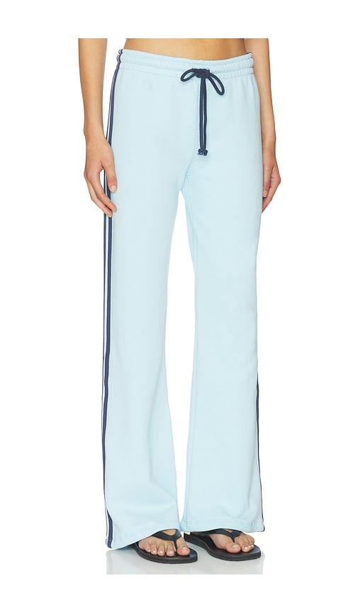 daydreamer solid track pant in baby blue.