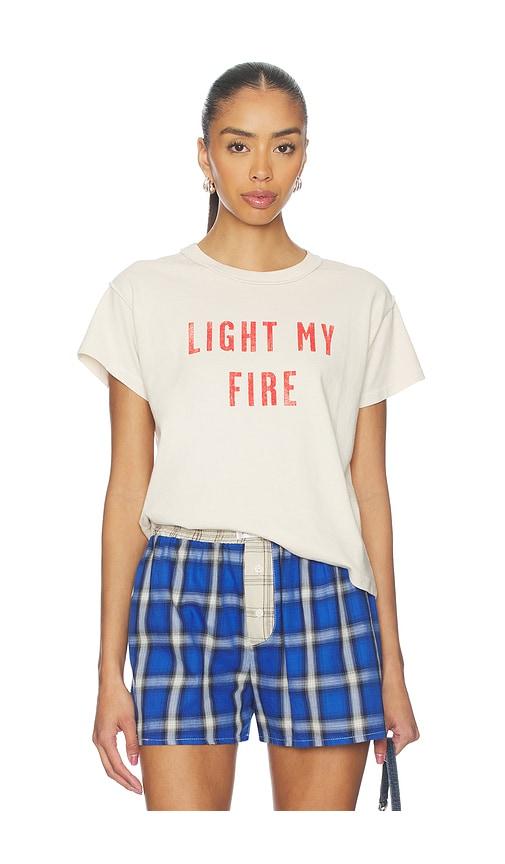 daydreamer the doors light my fire reverse gf tee in cream.