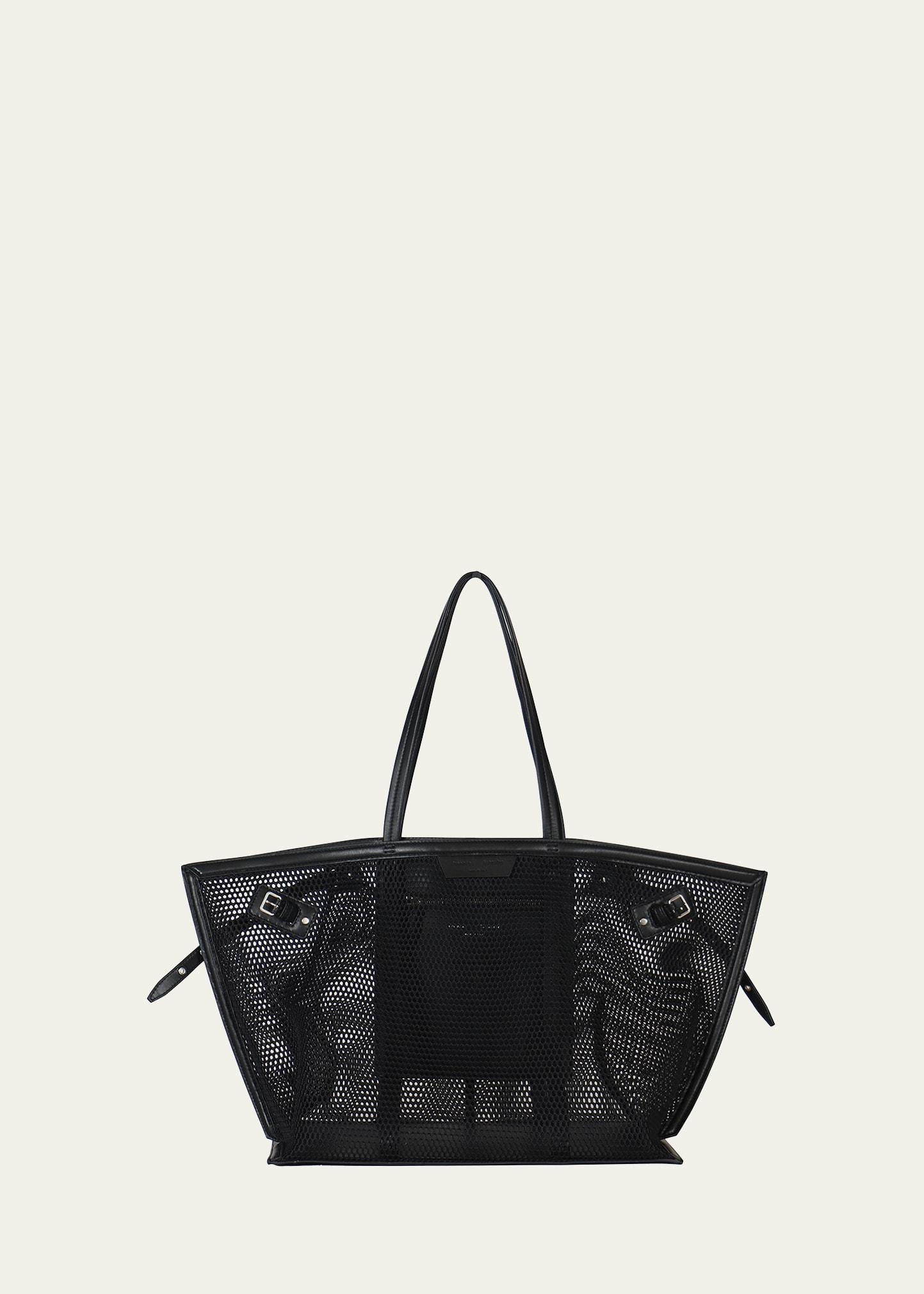 days buckle mesh tote bag