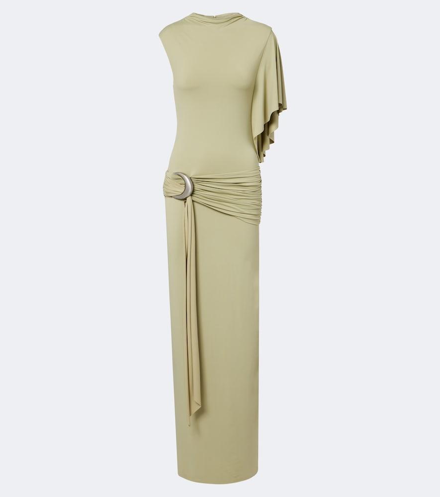 de la vali titan jersey maxi dress