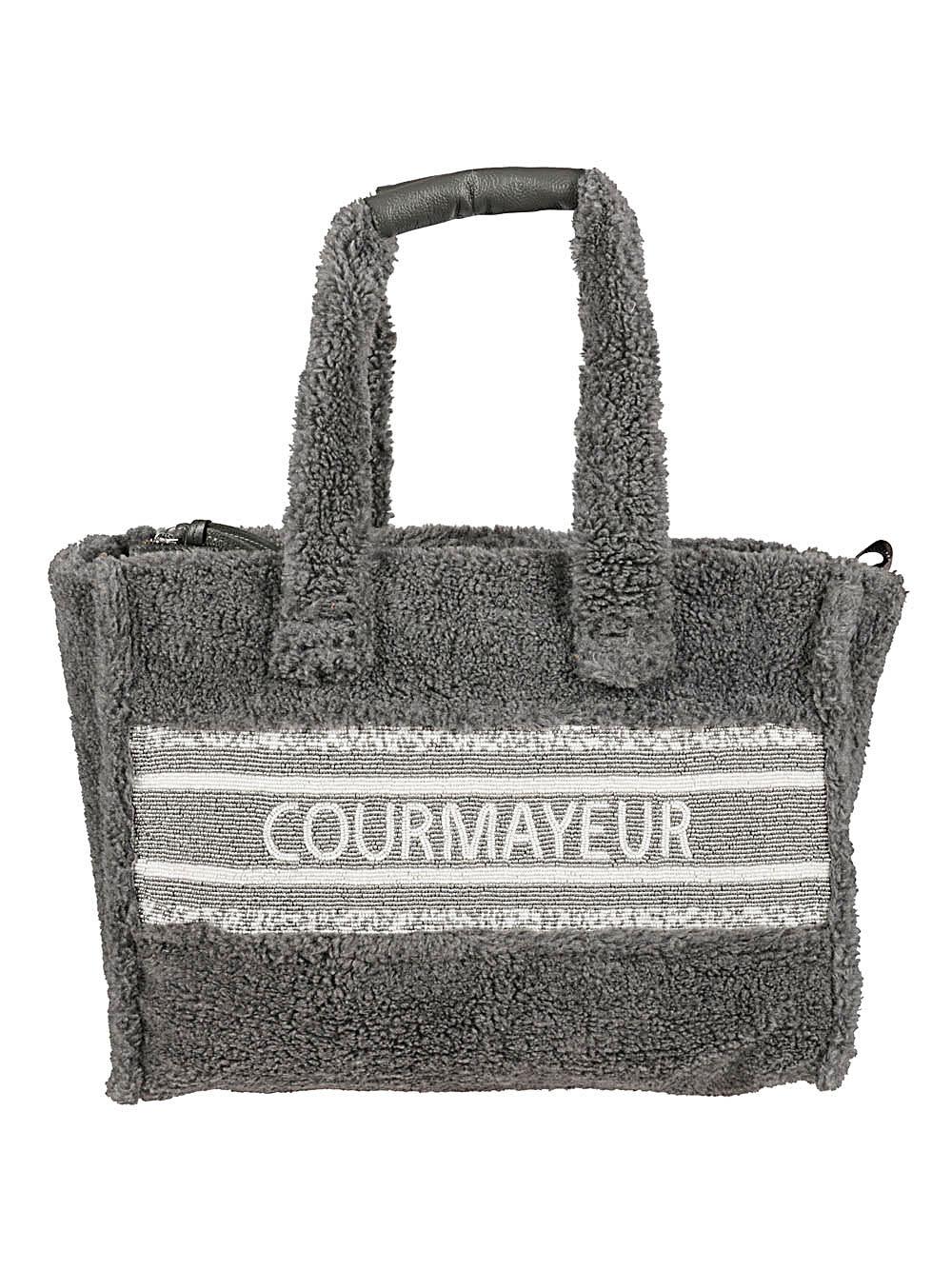 de siena courmayeur eco fur shopping bag