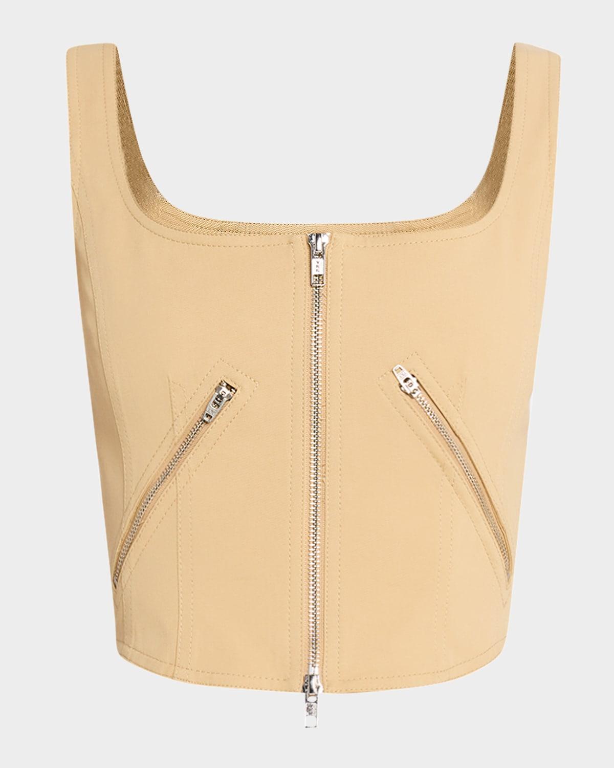 dea zip corset top