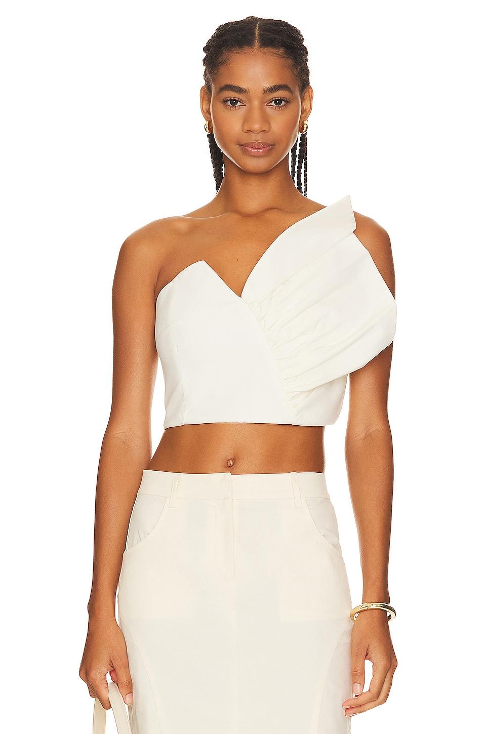 declan ruffle bustier