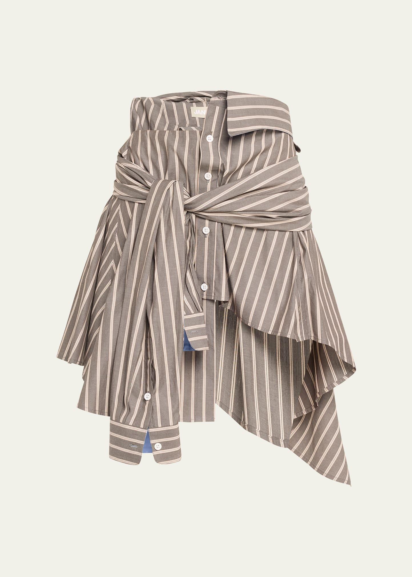 deconstructed boyfriend skirt