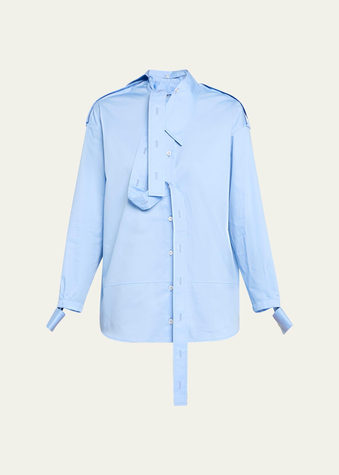 deconstructed button-down shirt
