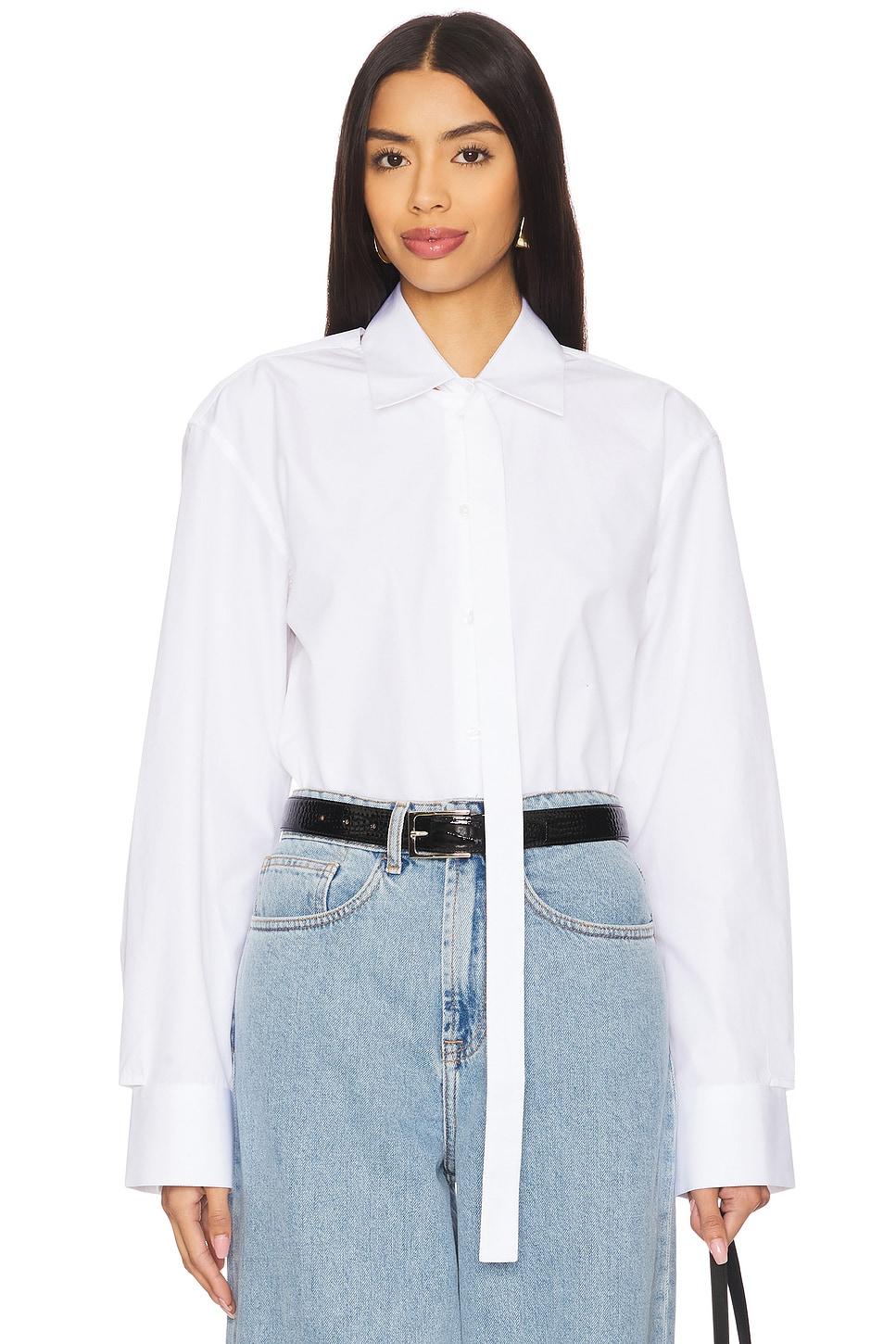 deconstructed cotton shirt