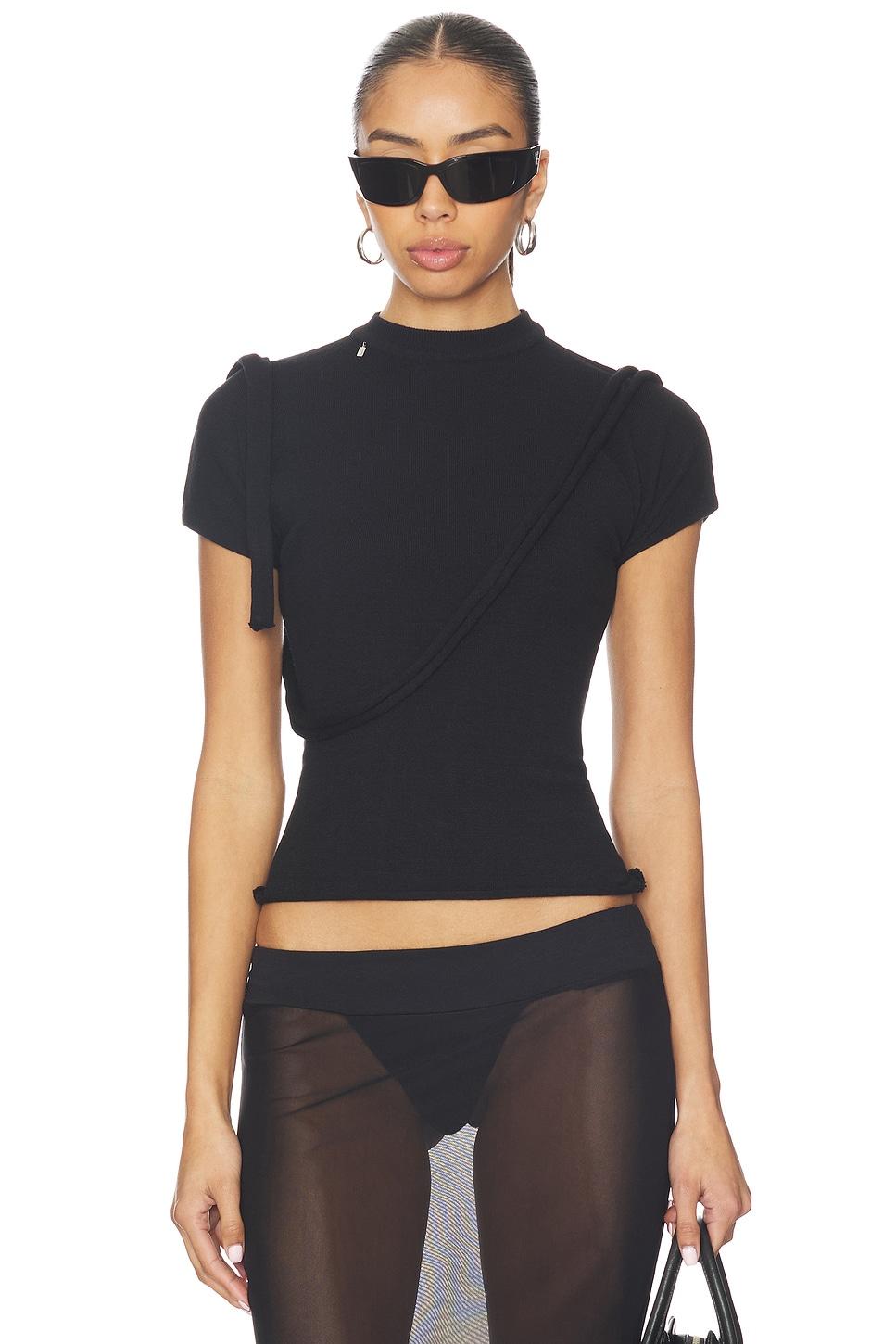 deconstructed knit tee